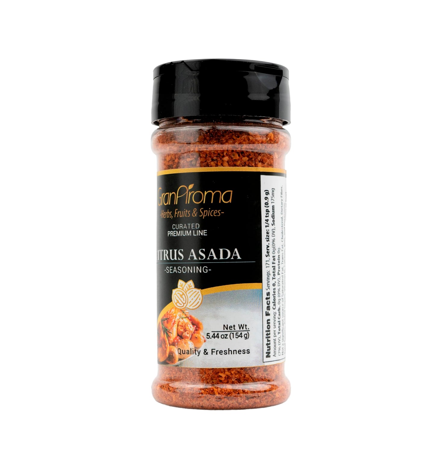 GranAroma Citrus Asada Seasoning, Dry Rubs & Marinades, Versatile Seasoning Blend (5.44 Ounce)