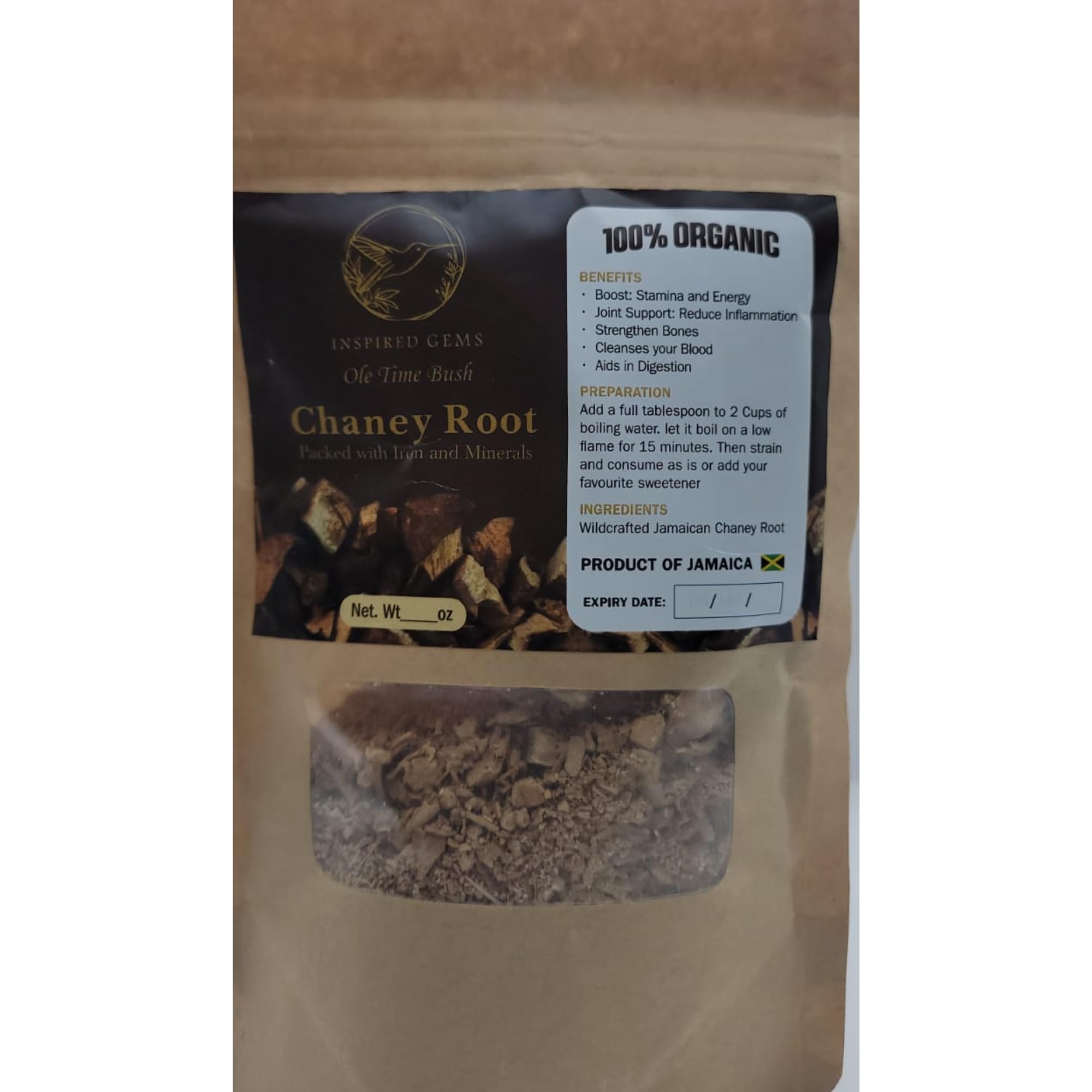 Jamaican Chaney Root - 4oz (2oz x 2-Pack) - Wildcrafted Loose Roots for Traditional Herbal Infusions & Culinary Use - Inspired Gems