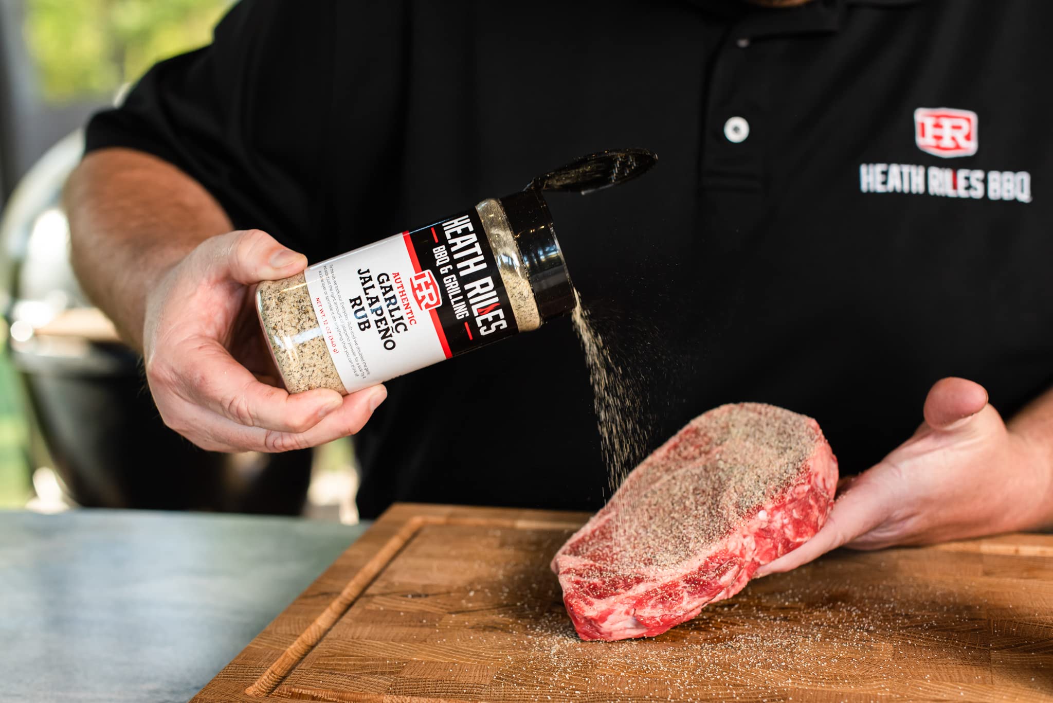 Heath Riles BBQ Garlic Jalapeño Rub Combo with Refill Bag (1 Rub, 1 Refill Bag), Competition Winning Products from Pitmaster Heath Riles