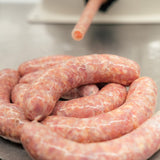 Bearded Butchers Mushroom & Swiss Bratwurst DIY Kit - Brats with Seasoning, Swiss Cheese, Mushroom Bits & 32mm-35mm Natural Hog Casings - Great