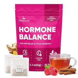 Lifebooil Hormone Balance Tea for Women | Caffeine-Free Herbal Tea with 7 Herbal Ingredients (Red Raspberry Leaf, Spearmint, Nettle, Ginger & More) |