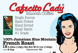 100% Jamaican Blue Mountain French Roast Coffee K-Cup Compatible - JACRA Certified - Cafecito Lady