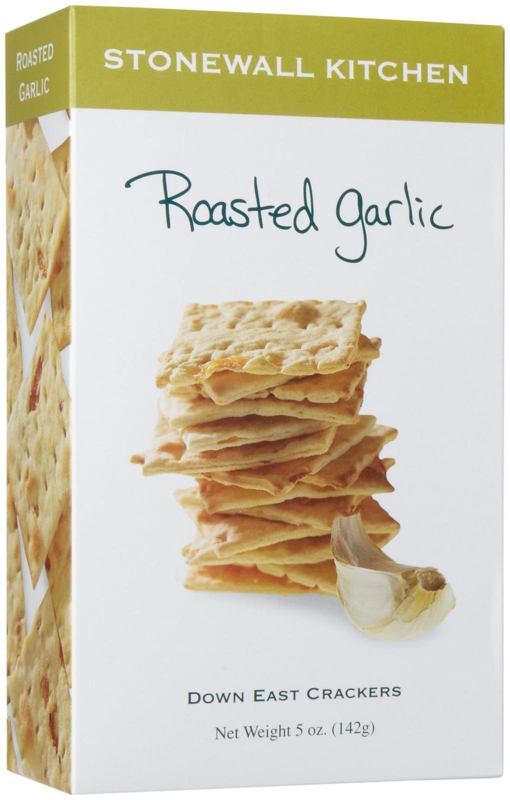 Stonewall Kitchen Roasted Garlic Crackers, 5 Ounces