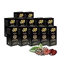 Rich Gano Reishi Mushroom Coffee - (12 Boxes of 30 Sachets) Black Coffee with Ganoderma Extract - All Natural Vegan Friendly Instant Coffee Packets