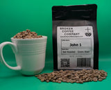 John 1 Green Coffee Beans - Indonesian Unroasted Coffee Beans for Home Roasting | Fruity & Nutty Premium Single Origin | Light Medium Dark Roast