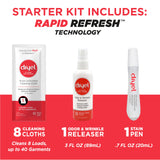 dryel At-Home Dry Cleaner Starter Kit with Wrinkle Release Spray, New and Improved, Gentle Laundry Care for Special Fabrics and Dry-Clean-Only