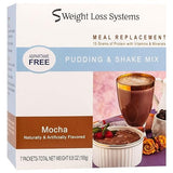 Weight Loss Systems Mocha Aspartame Free Pudding/Shake Mix, 15g Protein, Low Calorie, Low Carb, Low Fat, 7 Serving Box