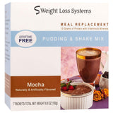 Weight Loss Systems Mocha Aspartame Free Pudding/Shake Mix, 15g Protein, Low Calorie, Low Carb, Low Fat, 7 Serving Box