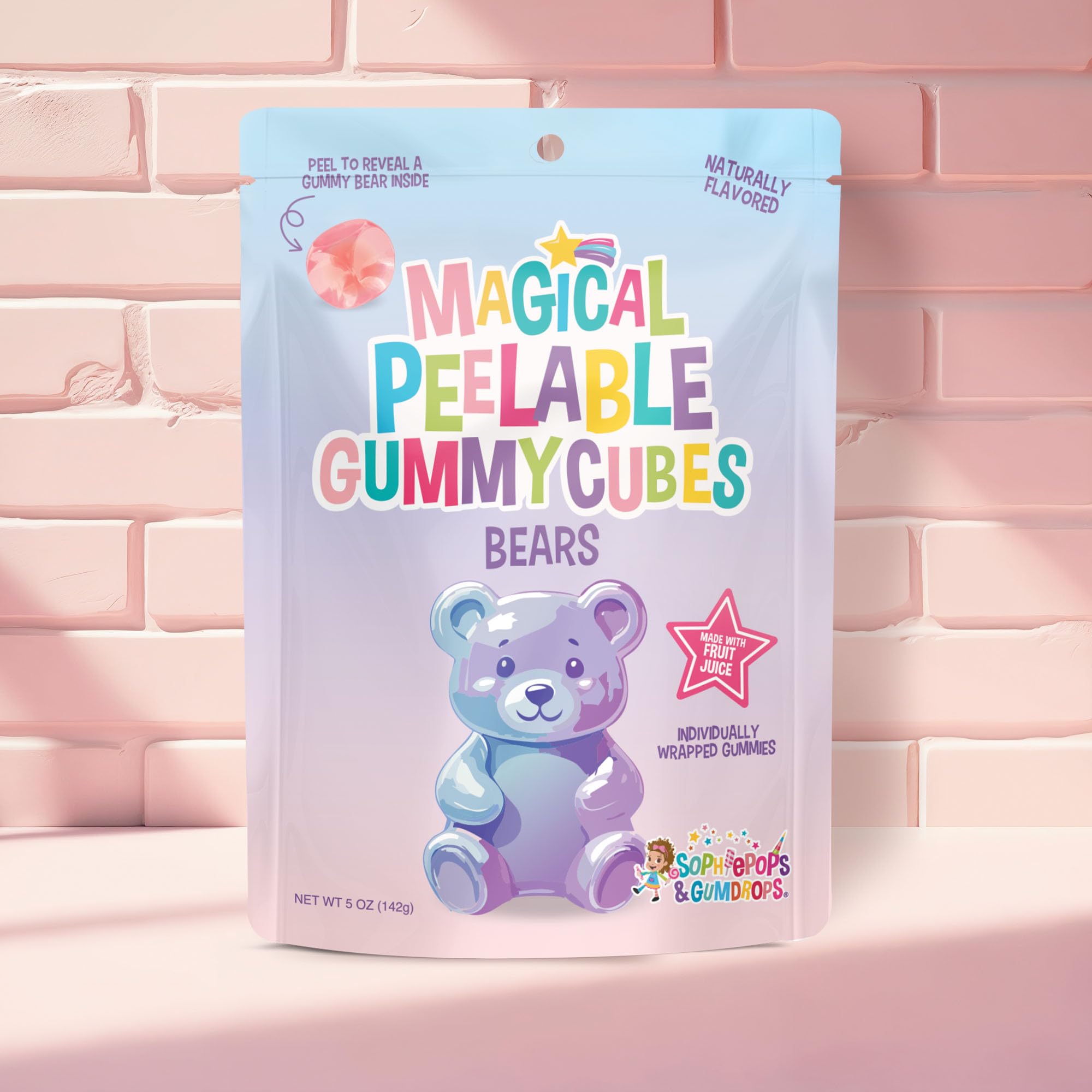 Peelable Gummy Cubes ~ Bear (5 oz, 6 PACK)