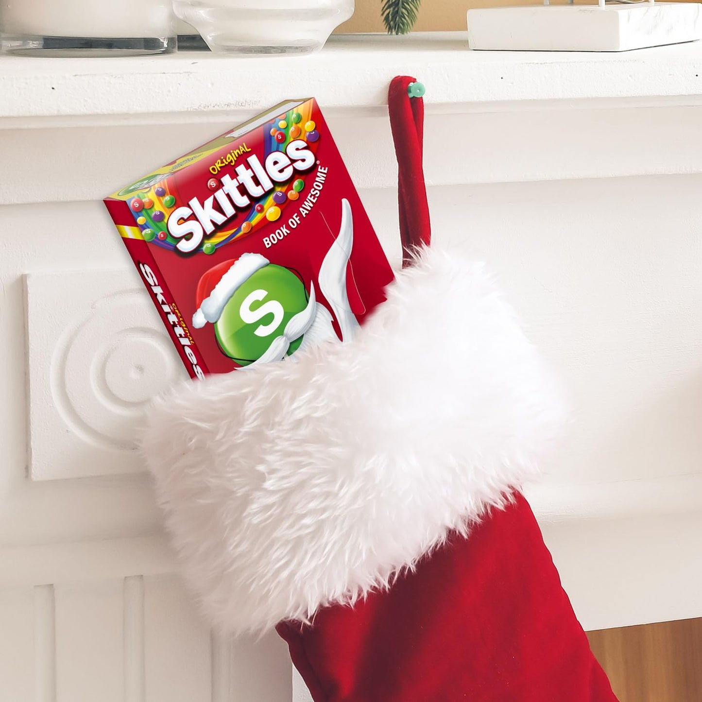 SKITTLES Original Book of Awesome Chewy Christmas Candy Gift Box, 6.51oz Box