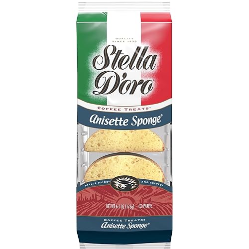 Stella D'Oro Sponge, Anisette, 6.1-Ounce Packages (Pack of 12)
