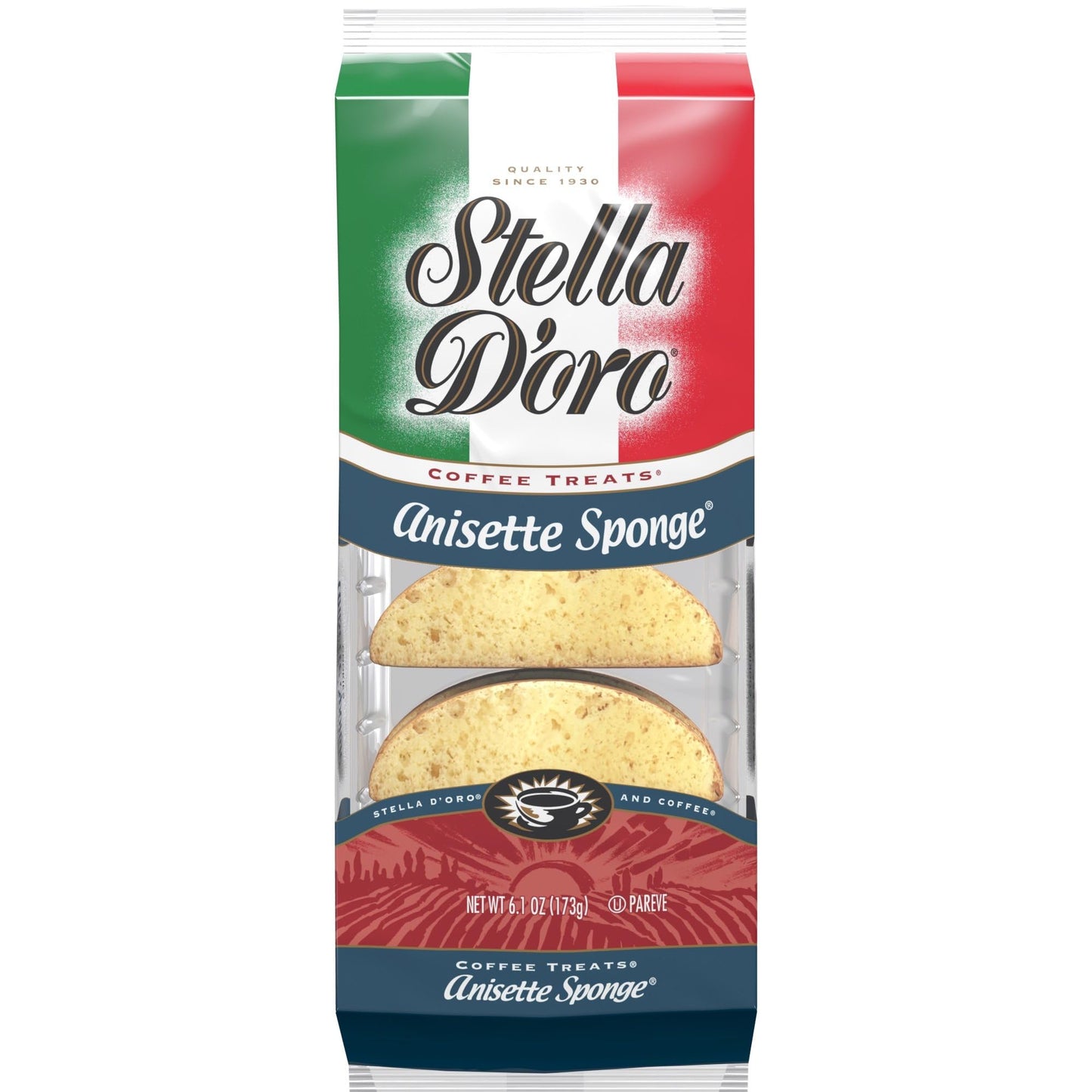 Stella D'Oro Sponge, Anisette, 6.1-Ounce Packages (Pack of 12)