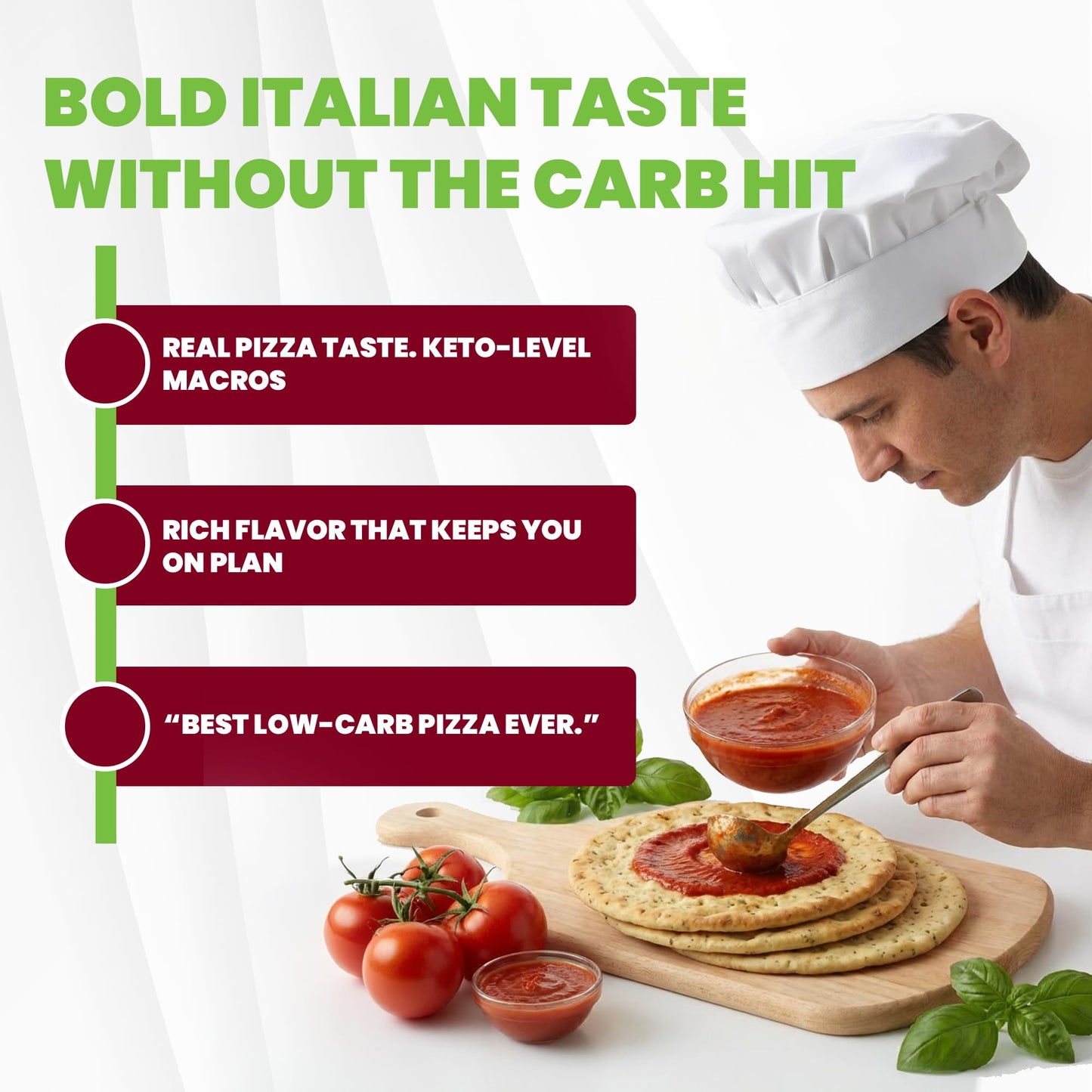WiO SmartFoods™ 7.5" Pizza Crusts, Low-Carb, 12-Count., Protein-Rich Pizza Dough, Keto-Friendly, Fat-Free, Delicious Fresh Flatbread for Homemade