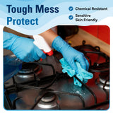 SWIFTLITE Food Safe Disposable Gloves, Blue Nitrile Rubber Gloves, Latex-Free Powder-Free for Food Prep, Cooking, Cleaning (Medium, 100)