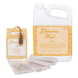 Elanze Designs Tyler Candle ICON - Glam Wash - 64 Ounce Liquid Laundry Detergent and Scented Sachet Bundle
