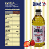 Goodman's Natural Strawberry Extract - Gluten-Free, Non-GMO, Kosher, Low Carb & Low Calorie, Low Alcohol, No Artificial Color, No Animal Products, No