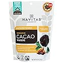 Navitas Organics Cacao Wafers - 100% Cocoa - Baking Chocolate For Hot Cocoa, Brownies, Cakes & More - Easy To Melt & Measure - USDA Organic, Fairtrade, Non GMO, Gluten Free (8oz. Bag, 17 Servings)
