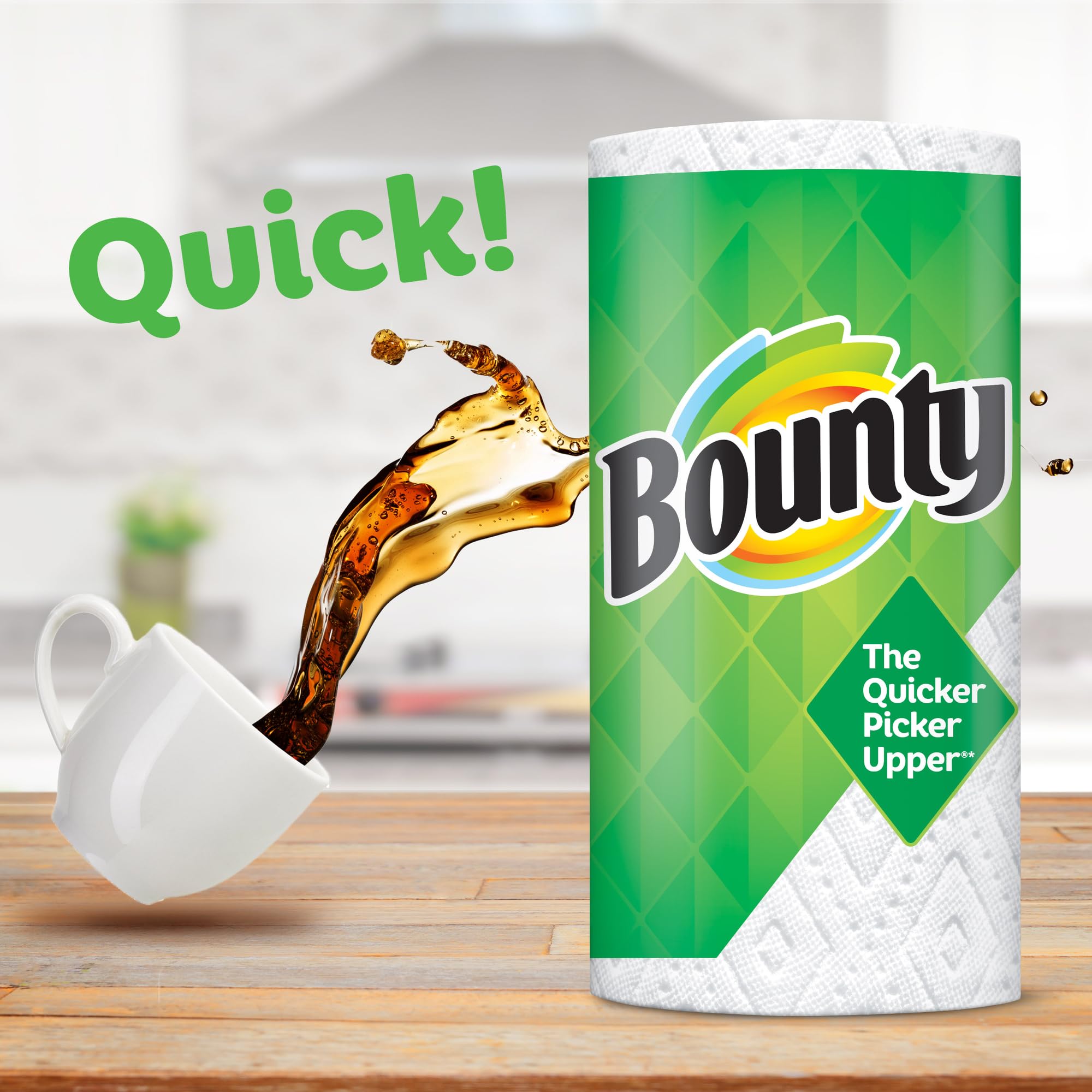 Bounty Select-A-Size Paper Towels, White, Big Rolls, 6 Count of 74 Sheets Per Roll, 6 Count (Pack of 1)