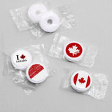 Canada DayParty Favors - Round Candy Stickers - 108pc