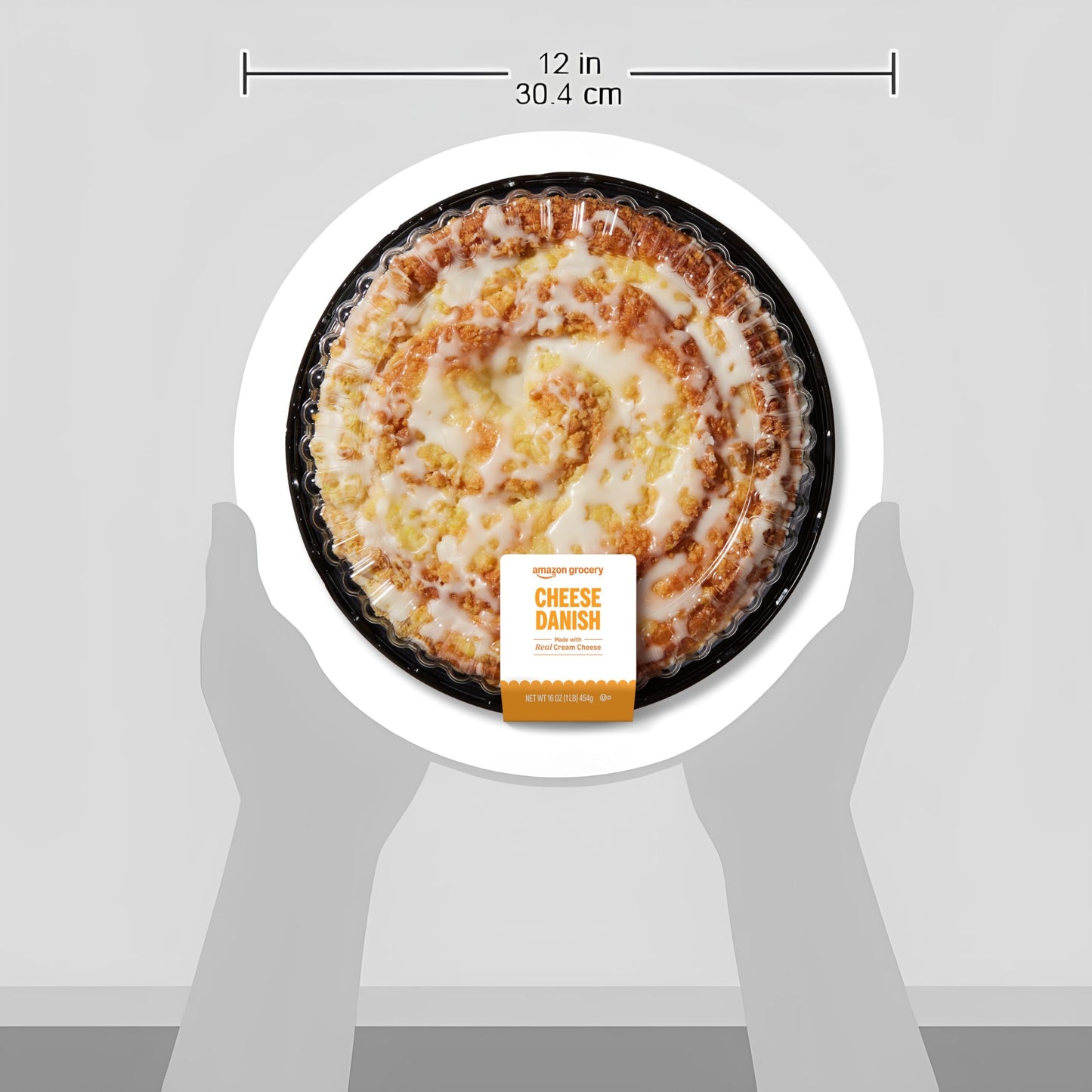 Amazon Grocery, Cheese Danish, 16 Oz (Previously Fresh Brand, Packaging May Vary)