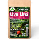 Organic Uva Ursi Dried Leaves - 8Oz (REAL WILD HARVEST) | 100% USDA Certified Organic | Loose Leaf (Arctostaphylos Uva-Ursi aka Bearberry Leaves aka
