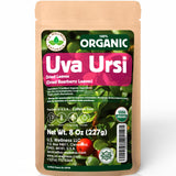 Organic Uva Ursi Dried Leaves - 8Oz (REAL WILD HARVEST) | 100% USDA Certified Organic | Loose Leaf (Arctostaphylos Uva-Ursi aka Bearberry Leaves aka