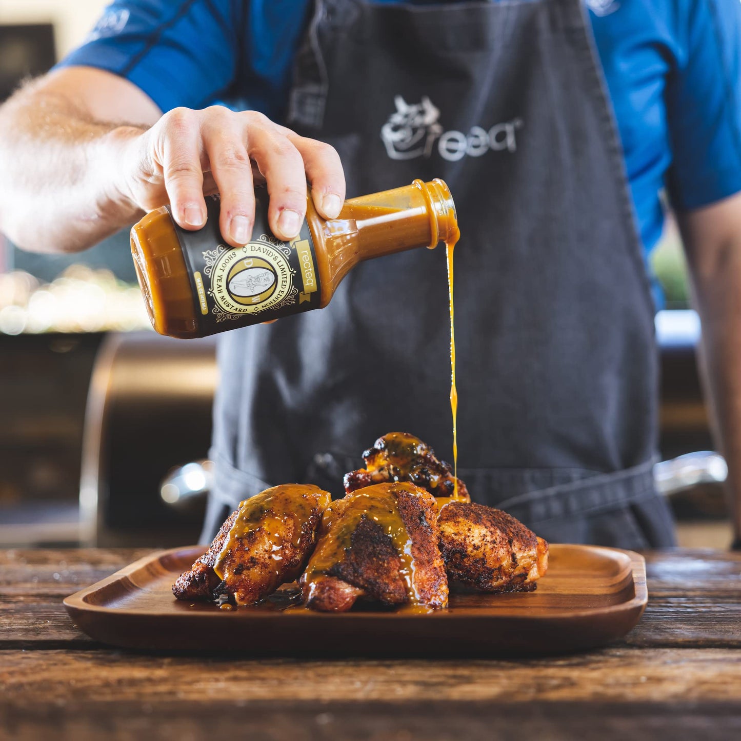recteq David's Shoot Yeah Mustard BBQ Sauce | Southern-style Mustard BBQ Sauce with a Twist of Tang and Spice