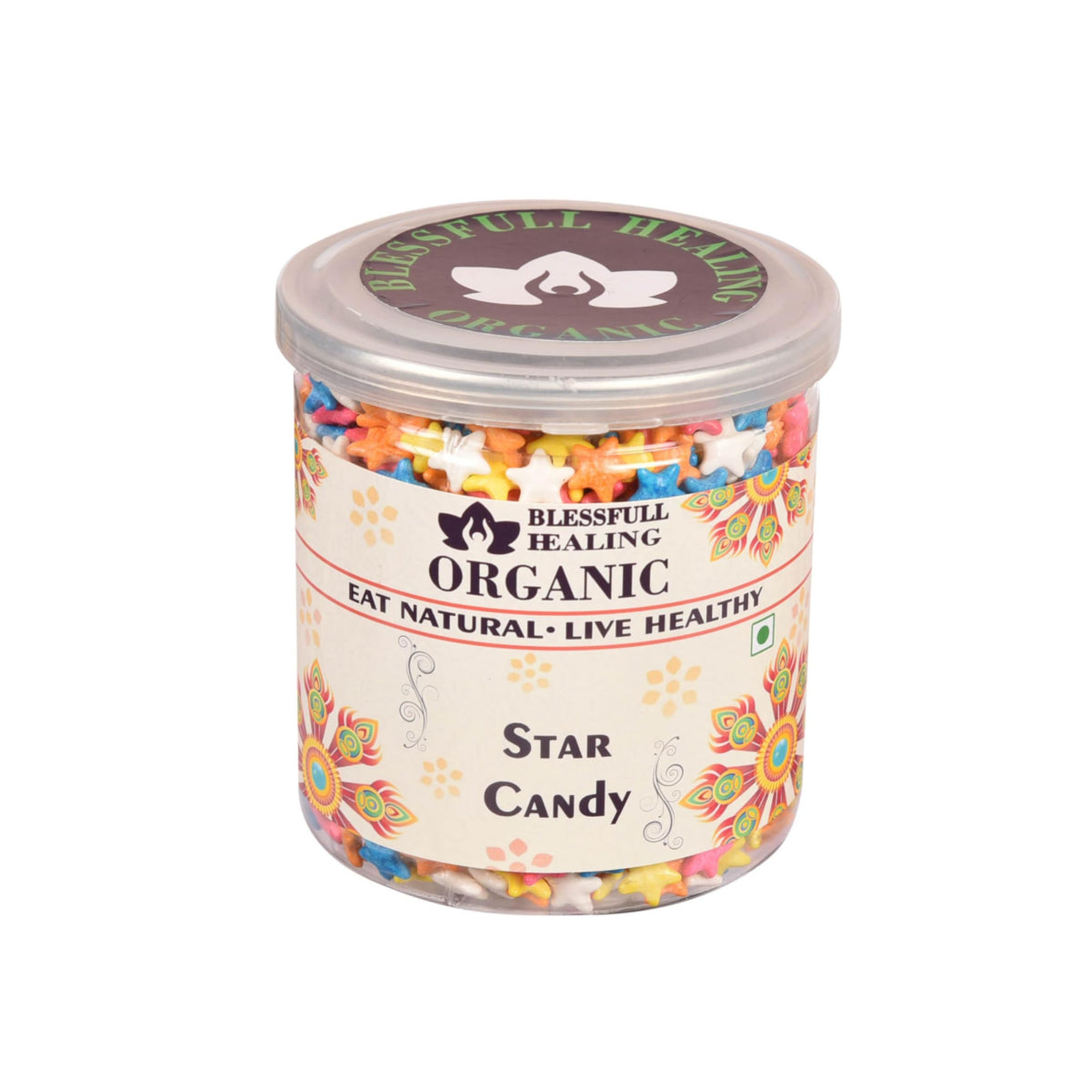 Blessfull Healing Organic Star Candy 400 Gram Airtight Container