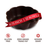 Dark Chocolate Dessert Shells 12ct, Edible Cups for Ice Cream, Gluten-Free