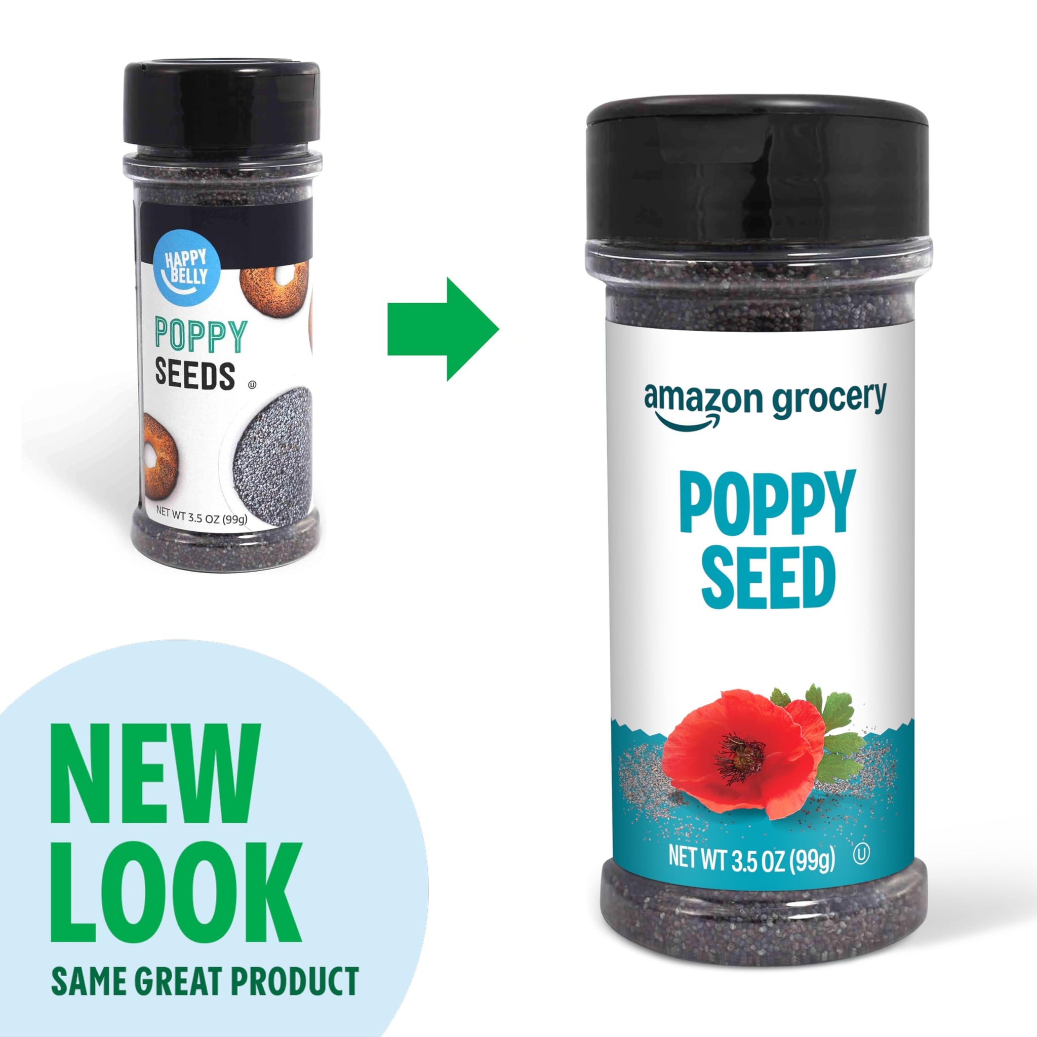 Amazon Grocery, Poppy Seed, 3.5 Oz