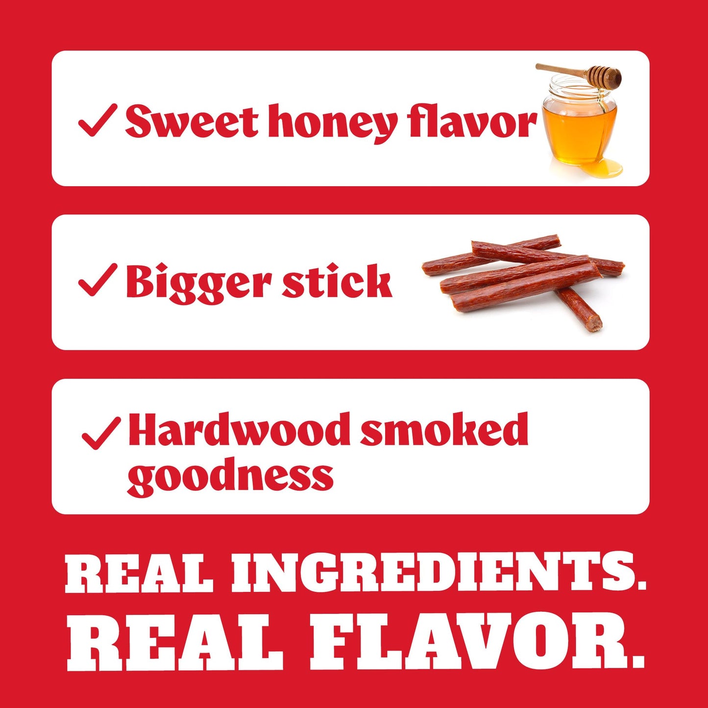 YUMBO Honey Brown Sugar Turkey Sticks, High Protein Snacks, Gluten-Free, Low Carb, Keto, Ready-to-Eat, 2 oz Sticks, 20 Count Pack