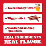 YUMBO Honey Brown Sugar Turkey Sticks, High Protein Snacks, Gluten-Free, Low Carb, Keto, Ready-to-Eat, 2 oz Sticks, 20 Count Pack