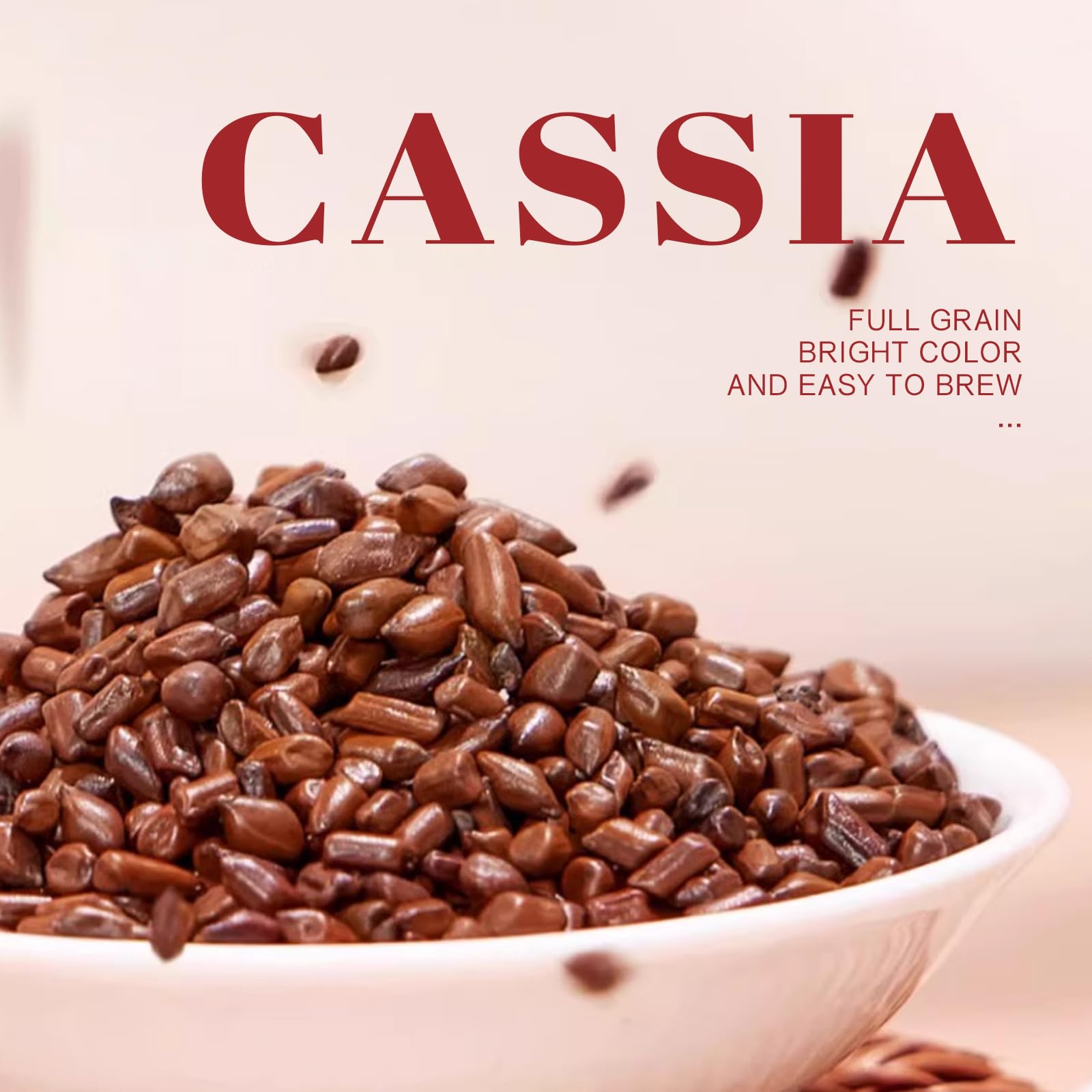 Cassia Tea - Top Grade Roasted Cassia Seeds 568g (20oz) / 480g (16.93oz), Chinese Jue Ming Zi, No Additives, Sugar Free, Cooked & Ready to Brew