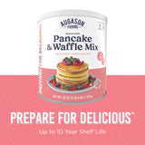Buttermilk Pancake and Waffle Mix Can Emergency Food Supply, 33 Servings, 10 Year Shelf Life - Waffle and Pancake Mix Just Add Water, Instant