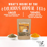 Gwennie on the GO - Immune Protection on the GO | Organic Ginger & Turmeric | USDA Certified| Digestive & Immune Support Herbal Tea |2-Pack | 5