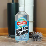 Restore Naturals Non Toxic Toilet Bowl Cleaner - 32 Fl Oz - Plant Based | Septic Safe | Biodegradable - For Porcelain, Ceramic, & Tile - 2 Pack