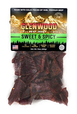 Glenwood Jerky 10oz Bag 100% Beef Jerky (SWEET & SPICY)