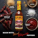 El Yucateco Chile Chipotle Hot Sauce, Authentic Mexican Chili Sauce, Bold Flavor, 5 fl oz, Pack of 1