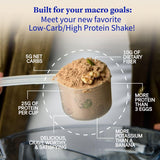 Folk Revival Vanilla Protein Shake Blend - Plant Based, Gluten-Free, Stevia Free - Vegan Protein with 25g Protein & 4g Net Carbs Per Serving - Smooth