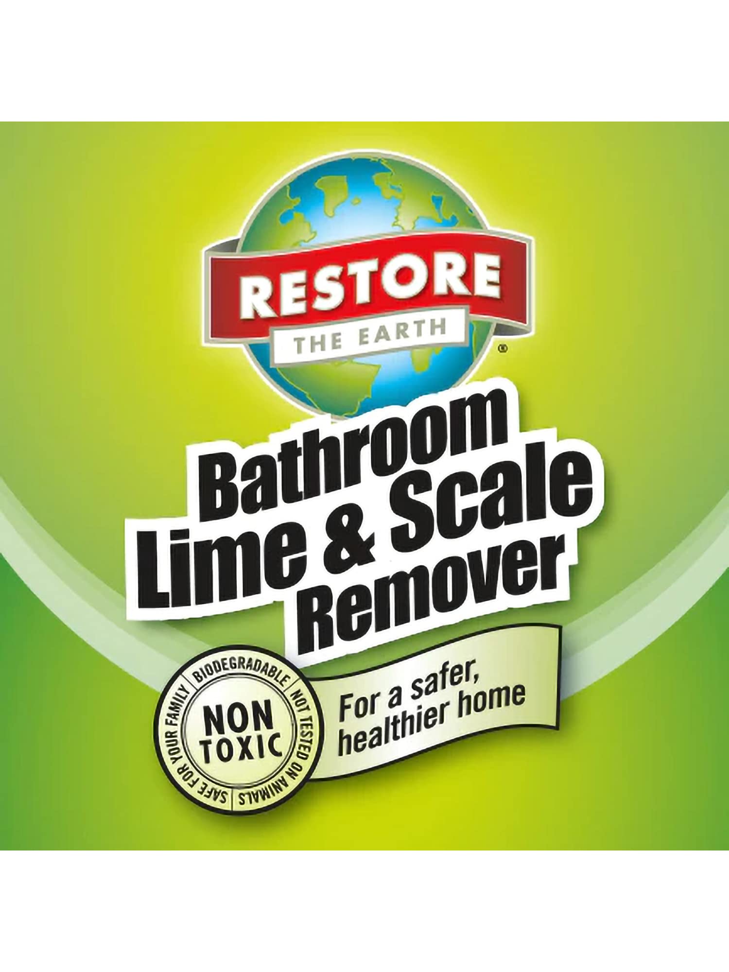 Restore Naturals Bathroom Lime and Scale Remover - 22 oz. - Bath Tub Cleaner | Hard Water Stain Remover | Soap Scum Remover for Shower | Bath room