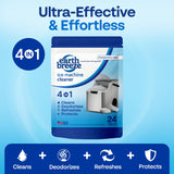 Earth Breeze Ice Machine Cleaner Tablets - 4-in-1 Cleans, Deodorizes, Refreshes & Protects - Fragrance Free, No Harsh Chemicals - Ice Maker Cleaner