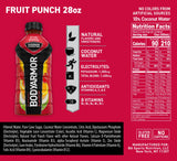 BODYARMOR Sports Drink Sports Beverage, Fruit Punch, Coconut Water Hydration, Natural Flavors With Vitamins, Potassium-Packed Electrolytes, Perfect