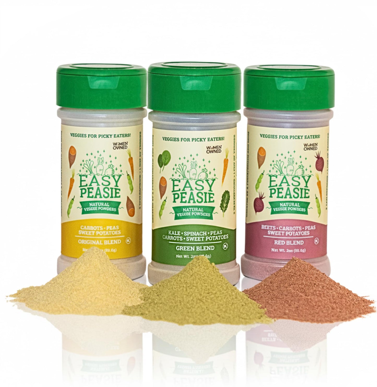 Easy Peasie Veggie Powder | Created by a Pediatrician | 3-Pack, Ages 2+