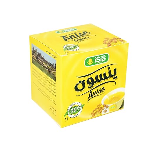12 Bags Isis Herbal Tea Natural Egyptian Anise Tea Flower Anis Aniseed Premium Daily Drinks For Perfect Start Herb Herbs No Artificial Flavors No