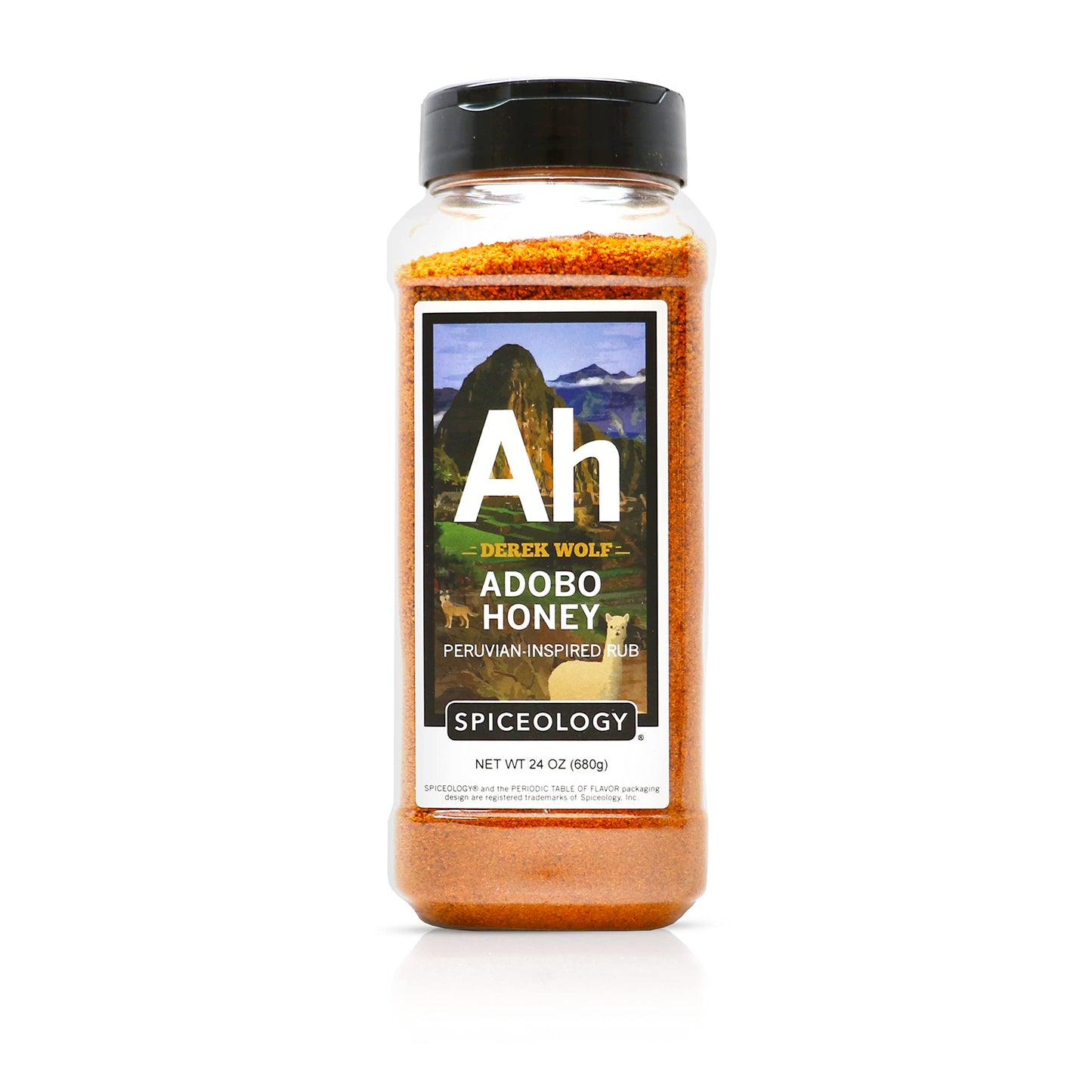 Spiceology & Derek Wolf - Adobo Honey - Peruvian-Inspired BBQ Rub - Barbeque Spices and Seasoning Blends - Use On: Chicken, Pork, Salmon, Beef, Sweet