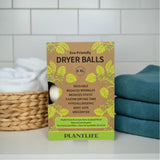 Plantlife 6 Wool Dryer Balls - Reusable, Natural Fabric Softener, Reduces Wrinkles, & Saves Drying Time - Unscented Wool Dryer Balls Laundry Reusable