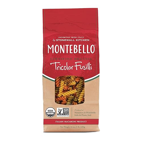 Montebello Organic Tricolor Fusilli, 1 lb