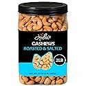 Jaybee’s Roasted Salted Whole Cashews - 32 oz (2 lbs) Resealable Bag - Kosher Protein Snack, Vegan & Keto Friendly - Great for Baking, Cooking