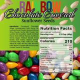 SweetGourmet Rainbow Candy Coated Chocolate Sunflower Seeds, Milk Chocolate, Gluten-Free, 1 Pound
