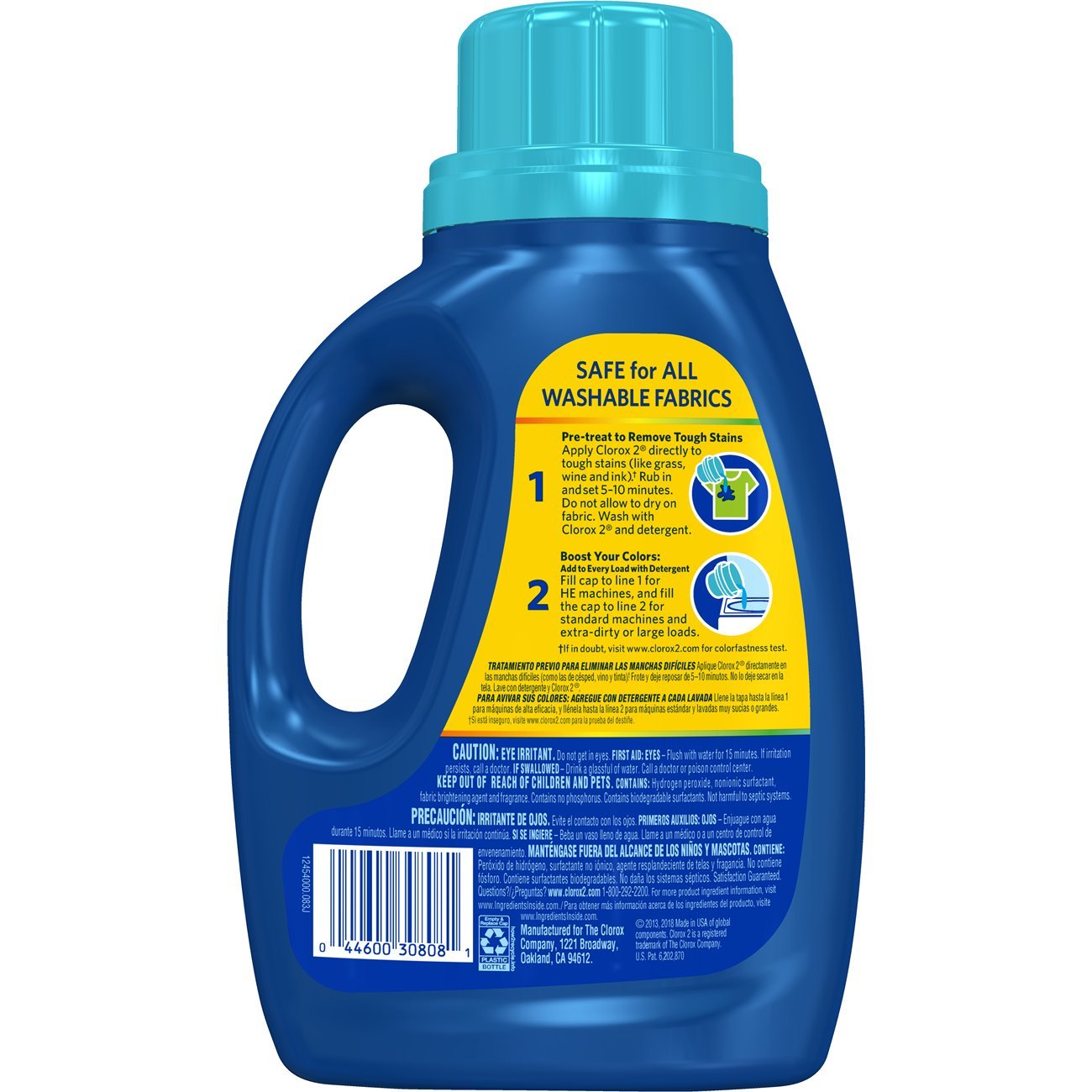 Clorox 2 Laundry Stain Remover and Color Booster, Clean Linen, 33 Ounce Bottle (Packaging May Vary)